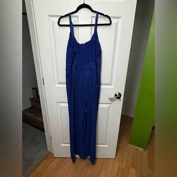 Torrid Blue Pleated Jumpsuit - Picture 3 of 4
